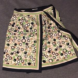 Talbots Petite Silk Wrap Mini Skirt - 0P